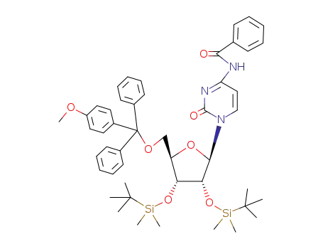 N<sup>4</sup>-Benzoyl-2',3'-bis-O-(tert-butyldimethylsilyl)-5'-O-(4-methoxytrityl)cytidin