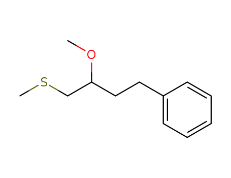 Benzene, [3-methoxy-4-(methylthio)butyl]-