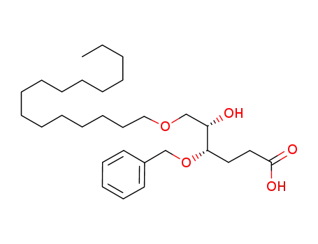 dl-threo-4-benzyloxy-6-hexadecyloxy-5-hydroxyhexanoic acid