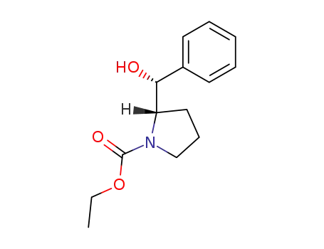ethyl (S)-2-<(R)-α-hydroxybenzyl>pyrrolidine-1-carboxylate
