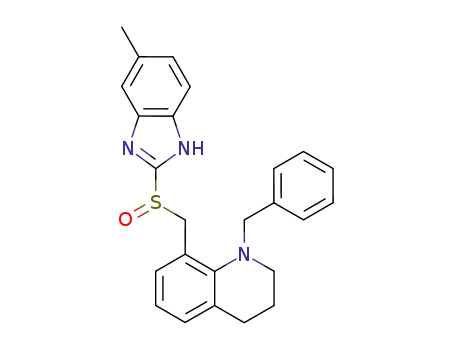 Quinoline,
1,2,3,4-tetrahydro-8-[[(5-methyl-1H-benzimidazol-2-yl)sulfinyl]methyl]-1-(
phenylmethyl)-