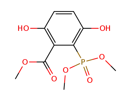 Benzoic acid, 2-(dimethoxyphosphinyl)-3,6-dihydroxy-, methyl ester