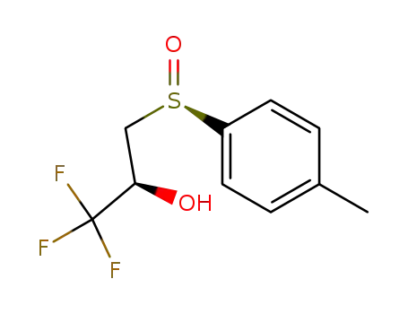 2-Propanol, 1,1,1-trifluoro-3-[(R)-(4-methylphenyl)sulfinyl]-, (2S)-
