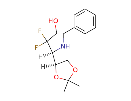 (3S,4S)-3-benzylamino-2,2-difluoro-4,5-O-isopropylidenepentan-1-ol