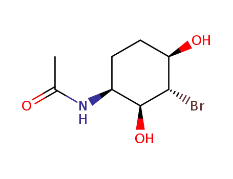 N-(t-3-Brom-c-2,c-4-dihydroxy-r-1-cyclohexyl)acetamid