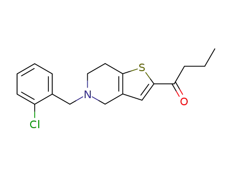 1-[5-(2-Chloro-benzyl)-4,5,6,7-tetrahydro-thieno[3,2-c]pyridin-2-yl]-butan-1-one