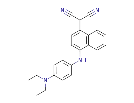 Molecular Structure of 144176-45-4 (Propanedinitrile, [4-[[4-(diethylamino)phenyl]amino]-1-naphthalenyl]-)