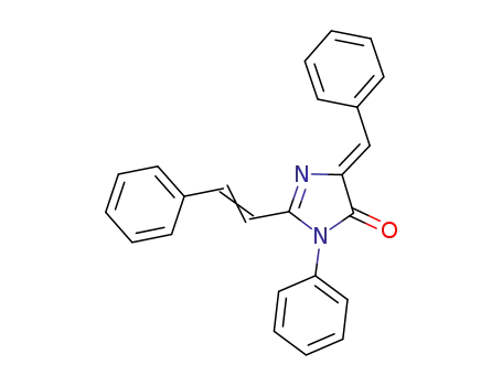 4H-Imidazol-4-one,
3,5-dihydro-3-phenyl-2-(2-phenylethenyl)-5-(phenylmethylene)-, (5Z)-