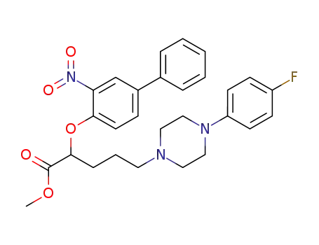 methyl 5-<4-(4-fluorophenyl)-1-piperazinyl>-2-(2-nitro-4-phenylphenoxy)valerate