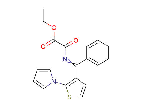 N-[1-Phenyl-1-(2-pyrrol-1-yl-thiophen-3-yl)-meth-(E)-ylidene]-oxalamic acid ethyl ester