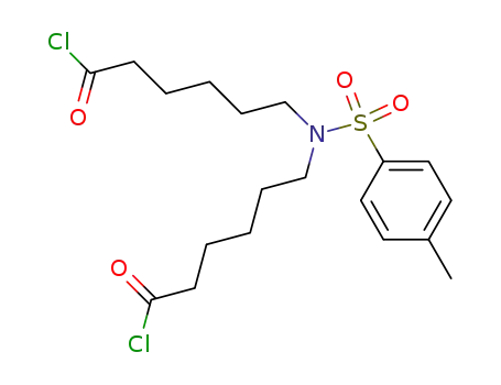 Molecular Structure of 63730-77-8 (6,6'-<<(4-Methylphenyl)sulfonyl>imino>bis(hexanoylchlorid))