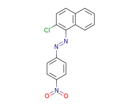 Molecular Structure of 84317-57-7 ((2-Chloro-naphthalen-1-yl)-(4-nitro-phenyl)-diazene)