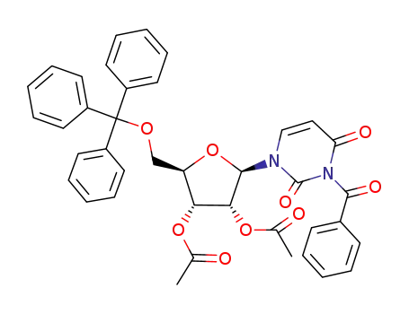 Acetic acid (2R,3R,4R,5R)-4-acetoxy-5-(3-benzoyl-2,4-dioxo-3,4-dihydro-2H-pyrimidin-1-yl)-2-trityloxymethyl-tetrahydro-furan-3-yl ester