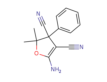 3,4-Furandicarbonitrile, 5-amino-2,3-dihydro-2,2-dimethyl-3-phenyl-