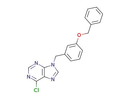 9H-Purine, 6-chloro-9-[[3-(phenylmethoxy)phenyl]methyl]-