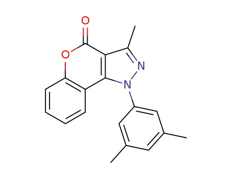 [1]Benzopyrano[4,3-c]pyrazol-4(1H)-one,
1-(3,5-dimethylphenyl)-3-methyl-