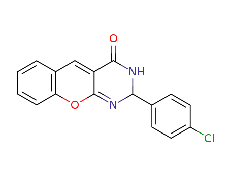 2-(4-chlorophenyl)-4-oxo-2,3-dihydrobenzopyrano<2,3-d>pyrimidine