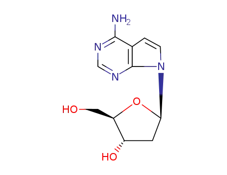 Molecular Structure of 60129-59-1 (7-DEAZA-2'-DEOXYADENOSINE)