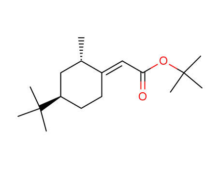 Molecular Structure of 85048-45-9 (tert-butyl (E,2S,4R)-(+)-(2-methyl-4-tert-butylcyclohexylidene)acetate)