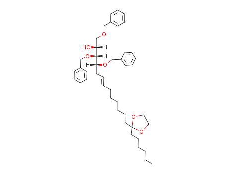 (E)-(2R,3R,4R)-1,3,4-Tris-benzyloxy-13-(2-hexyl-[1,3]dioxolan-2-yl)-tridec-6-en-2-ol