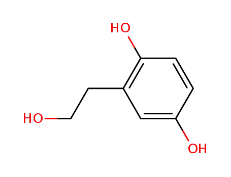 Molecular Structure of 13398-95-3 (1,4-Benzenediol, 2-(2-hydroxyethyl)-)