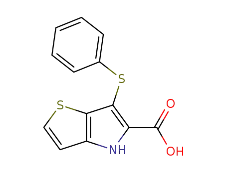 4H-Thieno[3,2-b]pyrrole-5-carboxylic acid, 6-(phenylthio)-