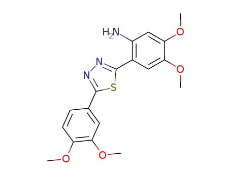 Benzenamine,
2-[5-(3,4-dimethoxyphenyl)-1,3,4-thiadiazol-2-yl]-4,5-dimethoxy-