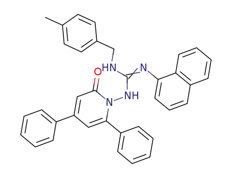 Guanidine,
N-[(4-methylphenyl)methyl]-N'-1-naphthalenyl-N''-(2-oxo-4,6-diphenyl-1(
2H)-pyridinyl)-