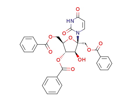 2-(1,4,6-tri-O-benzoyl-β-D-fructofuranosyl)uracil