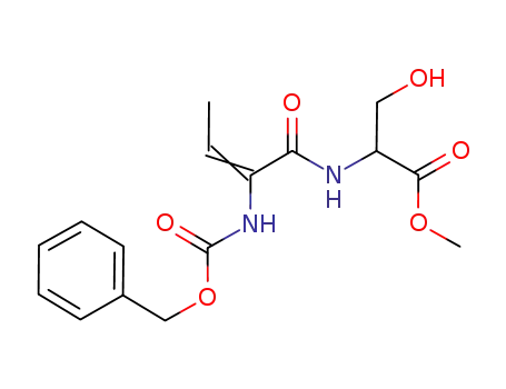 2-((E)-2-Benzyloxycarbonylamino-but-2-enoylamino)-3-hydroxy-propionic acid methyl ester