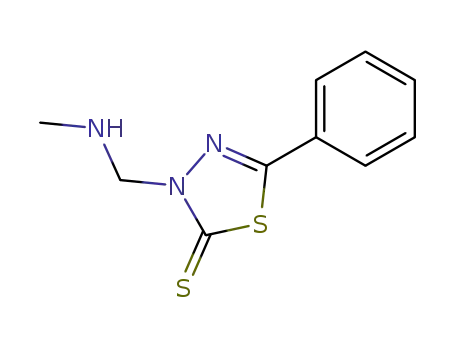 1,3,4-Thiadiazole-2(3H)-thione, 3-[(methylamino)methyl]-5-phenyl-