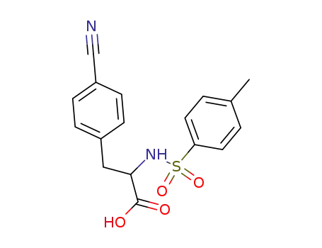 Molecular Structure of 80852-42-2 (Phenylalanine, 4-cyano-N-[(4-methylphenyl)sulfonyl]-)