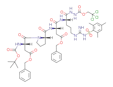 Boc-Asp(OBzl)-Pro-Asp(OBzl)-Arg(Mts)-NHNH-Troc