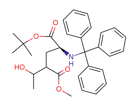 t-butyl 2-tritylamino-4-carbomethoxy-5-hydroxy-(2S)-hexanoate