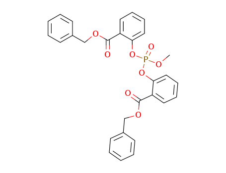 Molecular Structure of 87799-87-9 (bis(2-(benzyloxycarbonyl)phenyl) methyl phosphate)