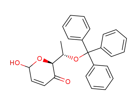 2,3,7-trideoxy-6-O-trityl-L-erythro-2-hepteno-4-pyranosulose