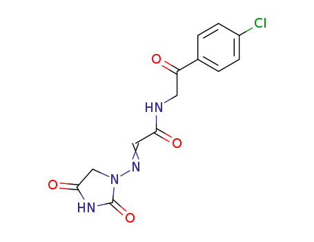 N-[2-(4-Chloro-phenyl)-2-oxo-ethyl]-2-[(Z)-2,4-dioxo-imidazolidin-1-ylimino]-acetamide