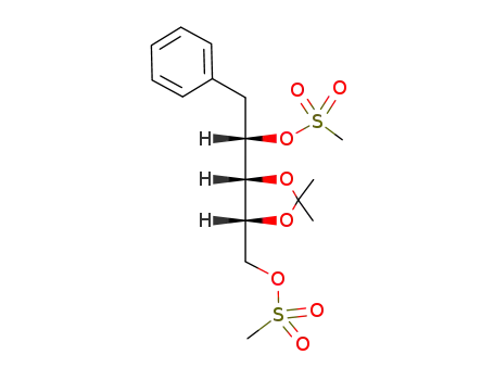 1-deoxy-3,4-O-isopropylidene-2,5-di-O-methylsulphonyl-1-phenyl-D-ribitol