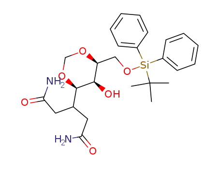 3-[(4R,5S,6S)-6-(tert-Butyl-diphenyl-silanyloxymethyl)-5-hydroxy-[1,3]dioxan-4-yl]-pentanedioic acid diamide