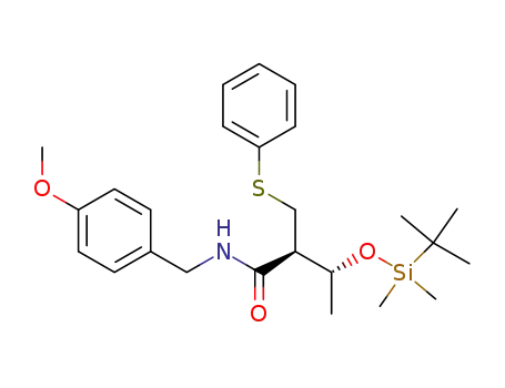 (2S,3R)-3-<(tert-butyldimethylsilyl)oxy>-N-(p-methoxybenzyl)-2-(phenylthiomethyl)butanamide