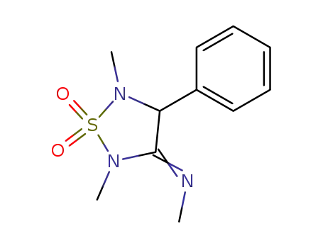 2,5-dimethyl-3-(N-methylimino)-4-phenyl-1,2,5-thiadiazolidine 1,1-dioxide