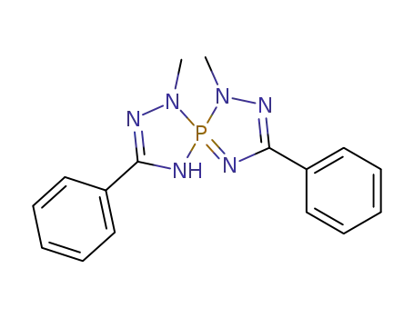Molecular Structure of 86213-57-2 (1,6-dimethyl-3,8-diphenyl-1,2,4,6,7,9-hexaaza-5lambda~5~-phosphaspiro[4.4]nona-2,4,8-triene)