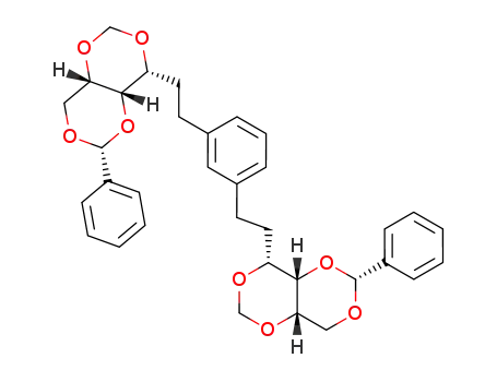1,3-bis(1,2-dideoxy-4,6-O-phenylmethylene-3,5-O-methylene-L-xylo-hexitolyl)-benzene