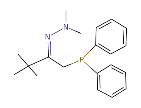 2-Butanone, 1-(diphenylphosphino)-3,3-dimethyl-, dimethylhydrazone,
(Z)-