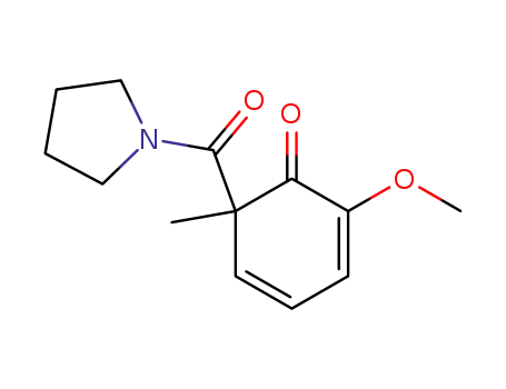 2-Methoxy-6-methyl-6-(pyrrolidine-1-carbonyl)-cyclohexa-2,4-dienone