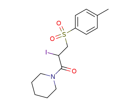 N-<2-iodo-3-(p-tolylsulphonyl)propionyl>piperidine