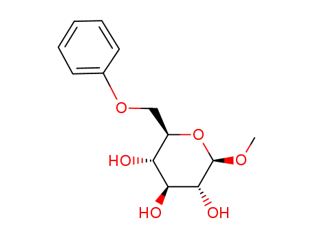 Molecular Structure of 121408-63-7 (methyl-[<i>O</i><sup>6</sup>-phenyl-β-<i>D</i>-glucopyranoside)