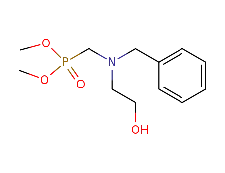 Molecular Structure of 73215-14-2 (dimethyl <<benzyl(2-hydroxyethyl)amino>methyl>phosphonate)