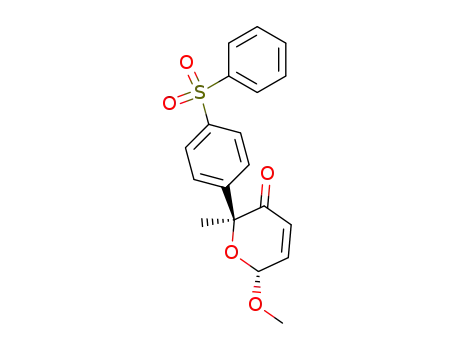 6-methoxy-2-methyl-2-[4-(phenylsulfonyl)phenyl]-2H-pyran-3(6H)-one