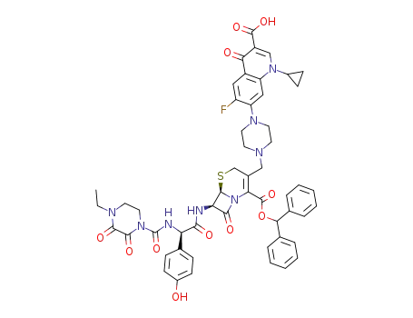Molecular Structure of 153715-70-9 (C<sub>53</sub>H<sub>51</sub>FN<sub>8</sub>O<sub>11</sub>S)